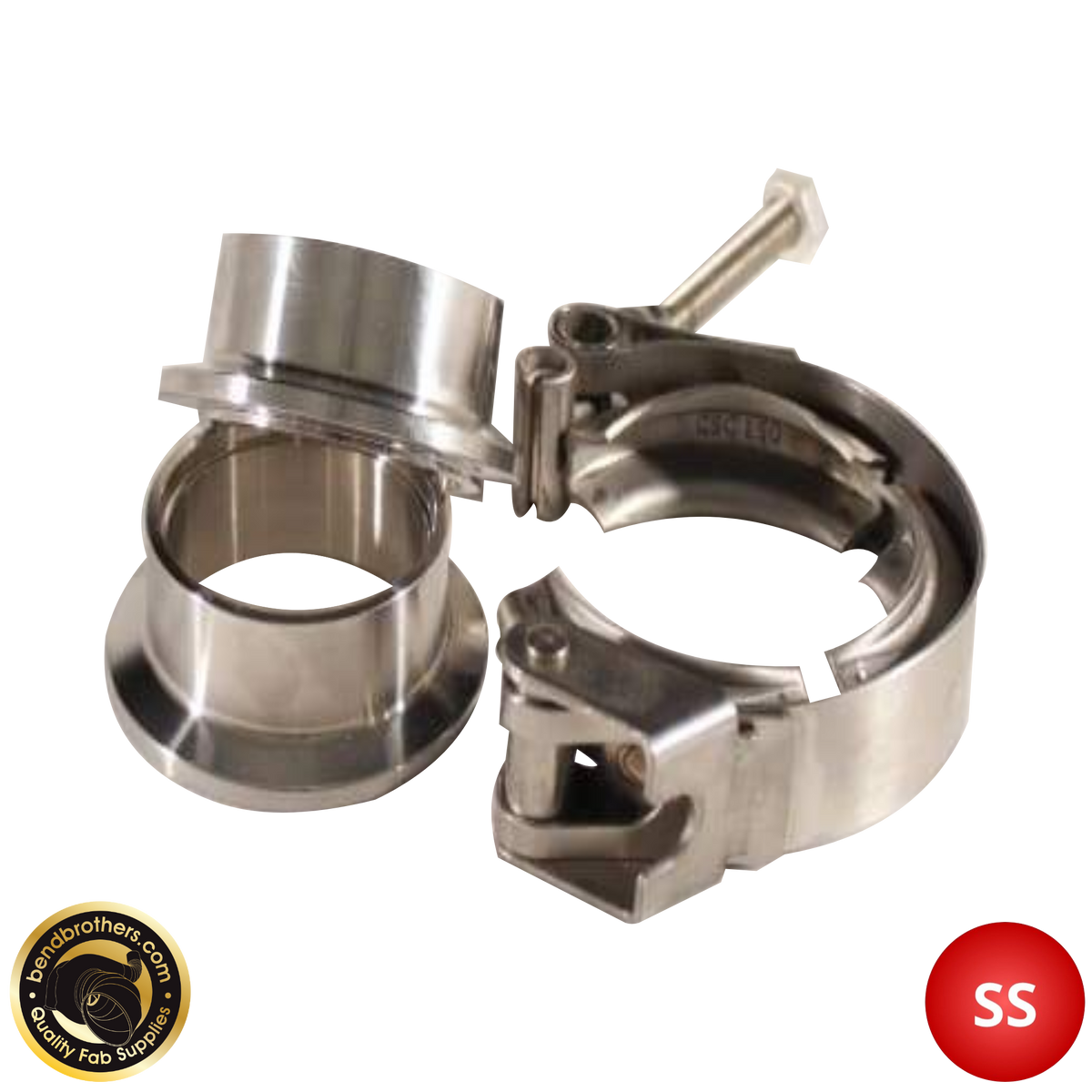 5" 5 Inch 127mm V Band Clamp Kit 304 Stainless Steel Bend Brothers