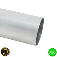 2.25" (57mm) Aluminium Straight Tube | 1 Meter Length - 1.65mm Wall Thickness