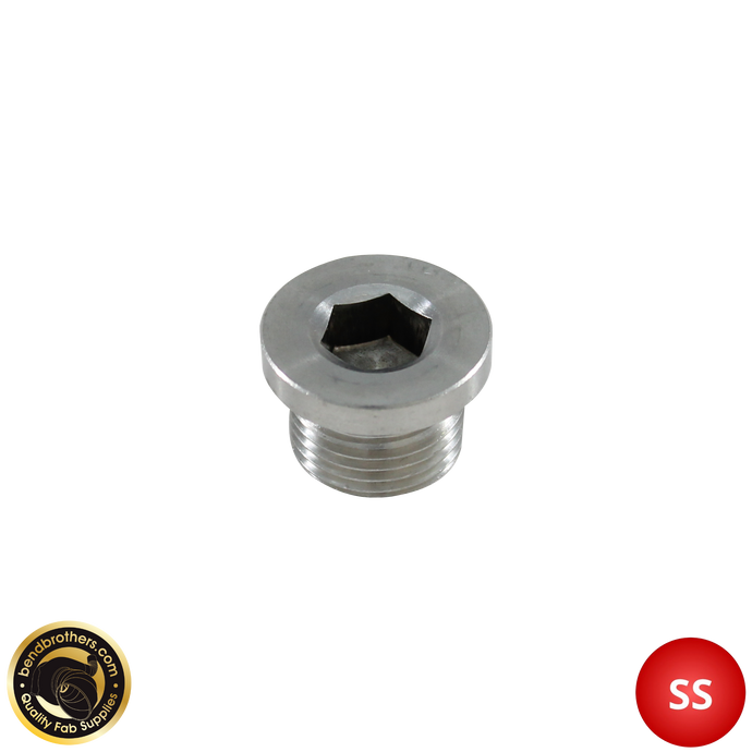 304 Stainless Steel O2 Sensor Bung Hex Socket Cap - Screw In