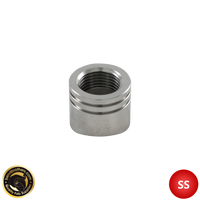 304 Stainless Steel O2 Oxygen Sensor Bung M18x1.5 |  Pre-Notched With Heat Sink