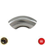 1.5" (38mm) 304 Stainless Steel 90° Elbow - 1.2D Radius - 1.6mm Wall