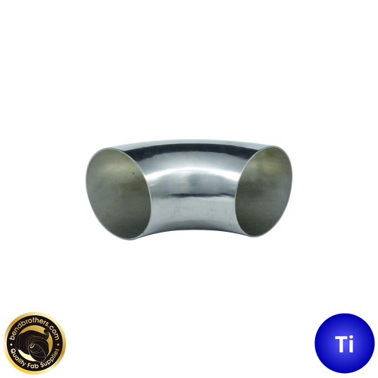 1.5" (38mm) Titanium 90° Mandrel Bent Elbow - 1.2D Radius - 1.2mm wall