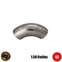 1.75" (45mm) 304 Stainless Steel 90° Elbow - 1.5D Radius - 1.6mm Wall