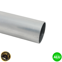 1.75" (45mm) Aluminium Straight Tube | 1/2 Meter Length - 1.65mm Wall Thickness