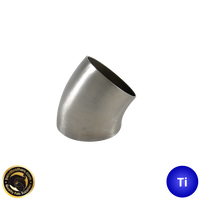 2" (51mm) Titanium 45° Mandrel Bent Elbow - 1.2D Radius - 1.2mm wall