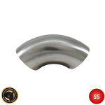 2" (51mm) 304 Stainless Steel 90° Elbow - 1.2D Radius - 1.6mm Wall - Unprepped