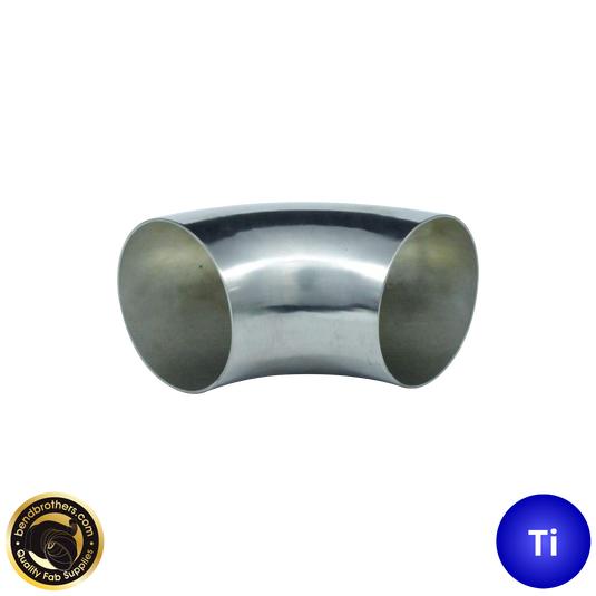 2.5" (63mm) Titanium 90° Mandrel Bent Elbow - 1.2D Radius - 1.2mm wall