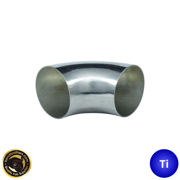 2" (51mm) Titanium 90° Mandrel Bent Elbow - 1.2D Radius - 1.2mm wall