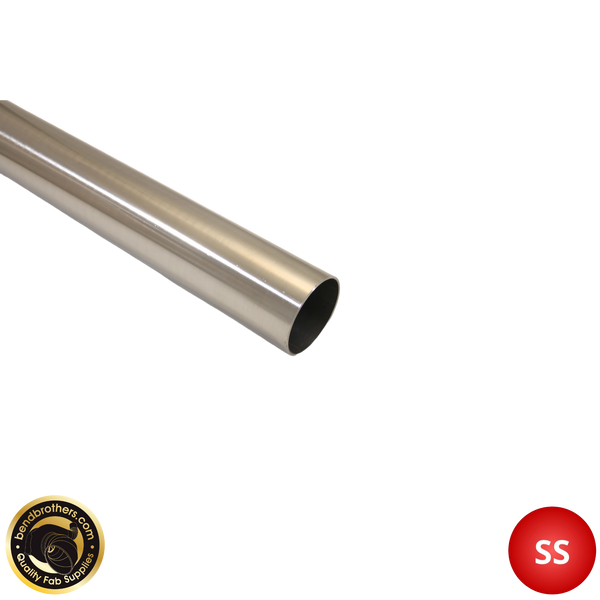 2" (51mm) 304 Stainless Steel Tube - 1 Meter Length - 1.6mm Wall