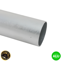 2.25" (57mm) Aluminium Straight Tube | 1/2 Meter Length - 1.65mm Wall Thickness