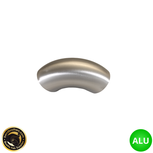 2.25" (57mm) Aluminium 90° Elbow - 1.2D Radius - 1.42mm Wall