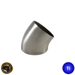 2.5" (63mm) Titanium 45° Mandrel Bent Elbow - 1.2D Radius - 1.2mm wall