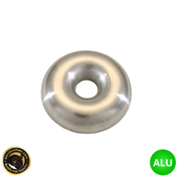 2.5" (63.5mm) Aluminium Donut Half- 52mm CLR - 2.0mm Wall