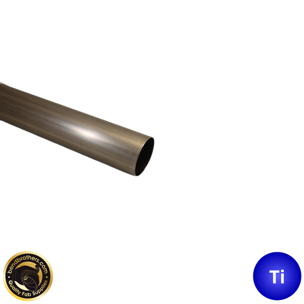 2.5" (63mm) Grade 2 Titanium Welded Tube - 1 Meter Length - 1.2mm Wall