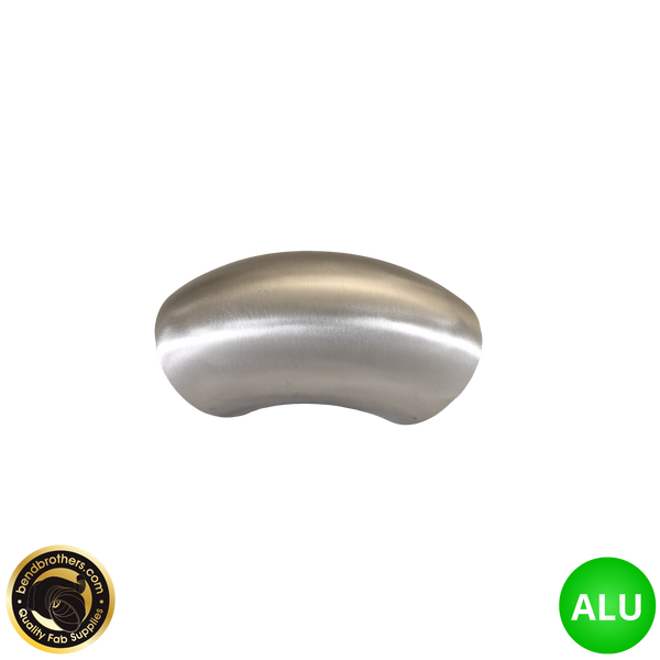 2.5" (63mm) Aluminium 90° Elbow - 1.2D Radius - 1.42mm Wall