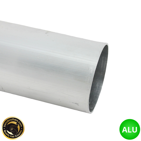 2.5" (63mm) Aluminium Straight Tube | 1 Meter Length - 1.65mm Wall Thickness