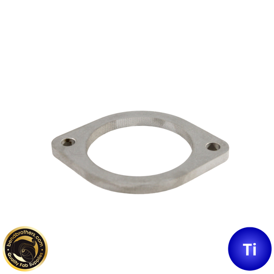 3" (76mm) 2 Bolt Titanium Flange 8mm Thickness