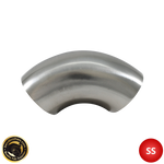 3" (76mm) 304 Stainless Steel 90° Elbow - 1.2D  Radius - 1.6mm Wall