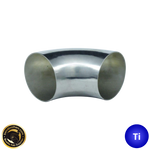 3" (76mm) Titanium 90° Mandrel Bent Elbow - 1.2D Radius - 1.2mm wall
