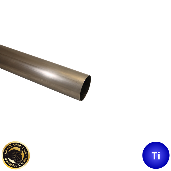 3" (76mm) Grade 2 Titanium Welded Tube - 1 Meter Length - 1.2mm Wall