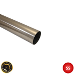 3.5" (89mm) 304 Stainless Steel Tube - 1 Meter Length - 1.6mm Wall