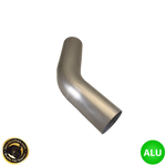 3.5" (89mm) Aluminium 45° Bend - 1.5D Radius - 2.3mm Wall