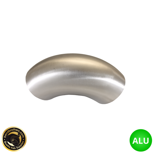 3.5" (89mm) Aluminium 90° Elbow - 1.2D Radius - 1.42mm Wall