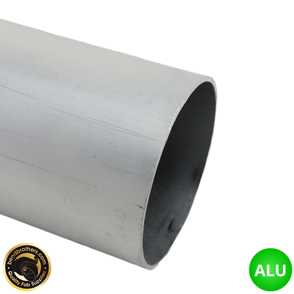 3.5" (89mm) Aluminium Straight Tube | 1 Meter Length - 2mm Wall Thickness