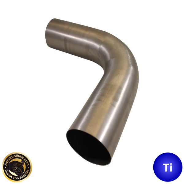 3.5" (89mm) Titanium 90° Mandrel Bend 150mm Leg - 1.5D Radius - 1.2mm wall
