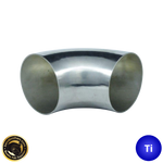 4" (101mm) Titanium 90° Mandrel Bent Elbow - 1.2D Radius - 1.5mm wall