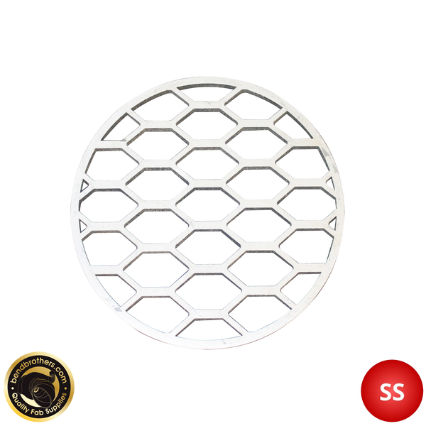 4" (101mm) Honeycomb Snorkel End Cap - 304 Stainless Steel