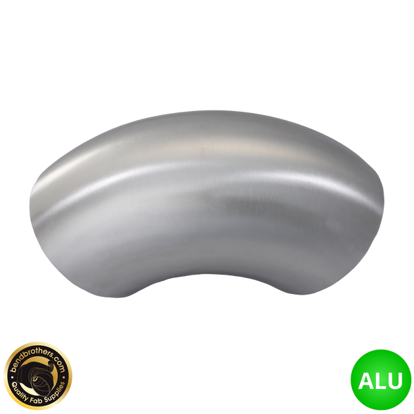 4" (101mm) Aluminium 90° Elbow - 1.2D Radius - 1.42mm Wall