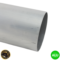 4" (101mm) Aluminium Straight Tube | 1 Meter Length - 2mm Wall Thickness