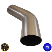 4" (101mm) Titanium 45° Mandrel Bend 150mm Leg - 1.5D Radius - 1.2mm wall
