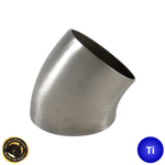 4.5" (114mm) Titanium 45° Mandrel Bent Elbow - 1.2D Radius - 1.5mm wall