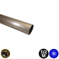 4.5" (114.3mm) Grade 2 Titanium Welded Tube - 1/2 Meter Length - 1.2mm Wall