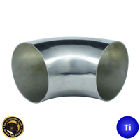 5" (127mm) Titanium 90° Mandrel Bent Elbow - 1.2D Radius - 1.5mm wall