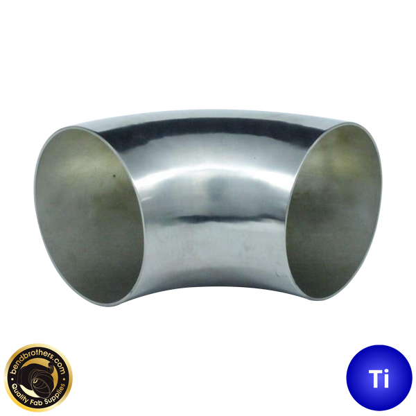5" (127mm) Titanium 90° Mandrel Bent Elbow - 1.2D Radius - 1.5mm wall