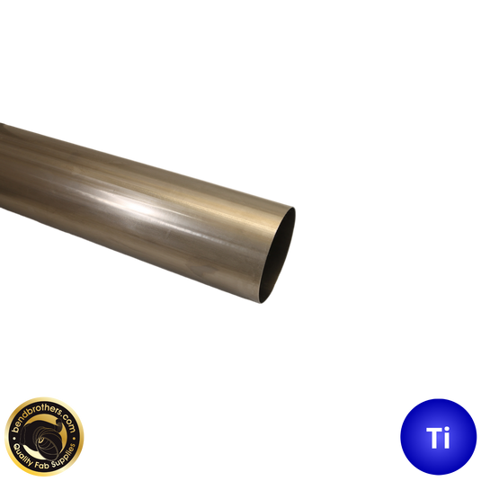 5" (127mm) Grade 2 Titanium Welded Tube - 1Meter Length - 1.5mm Wall