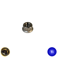 Titanium Flanged 12 Point Nut M10x1.25