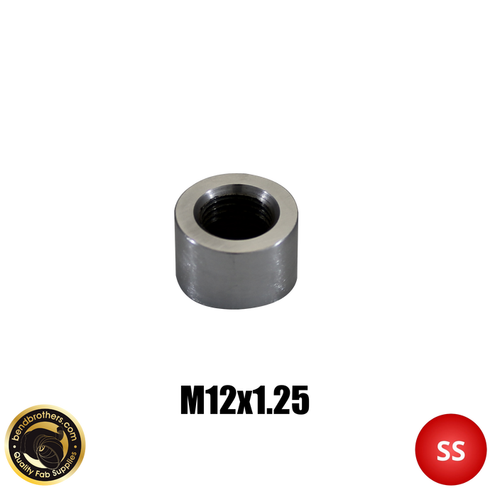 M12x1.25 02 Sensor Bung - 304 Stainless Steel