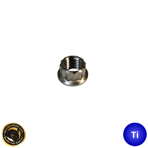 Titanium Flanged 12 Point Nut M12x1.25