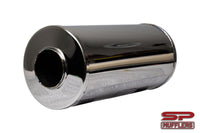 3" (76mm) In/Out  Muffler Round  - 7.5" X 15" Long | 304 Stainless Steel